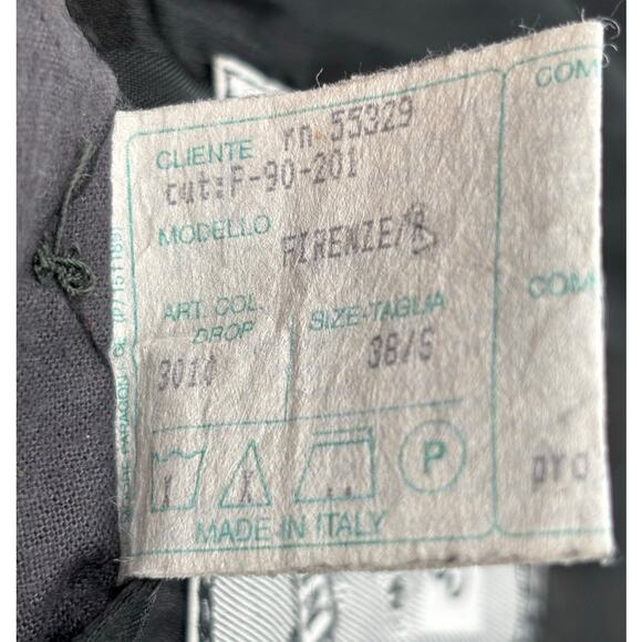 Vintage Nino Cerutti Signature 100% Wool Double Breasted Men’s Coat Gray Size 38 - Picture 14 of 14